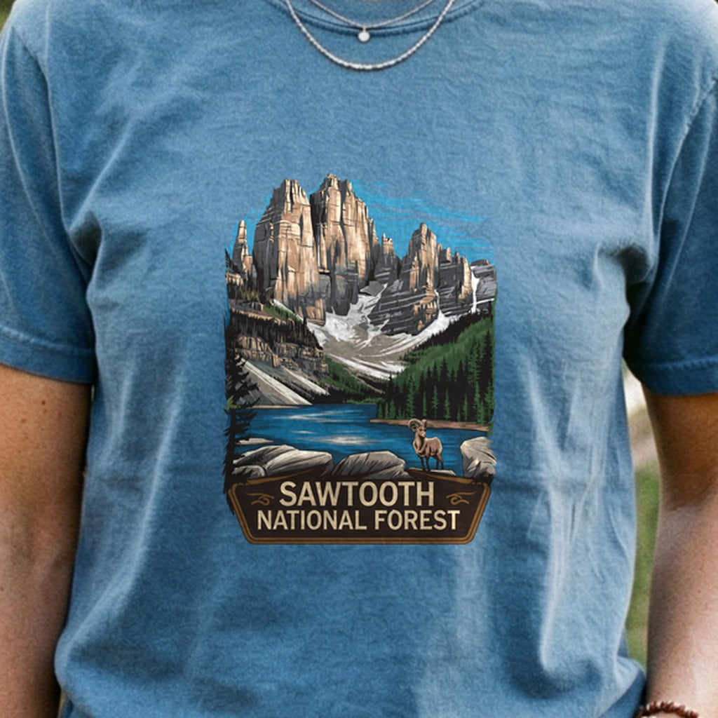 Sawtooth National Forest Cotton T-Shirt