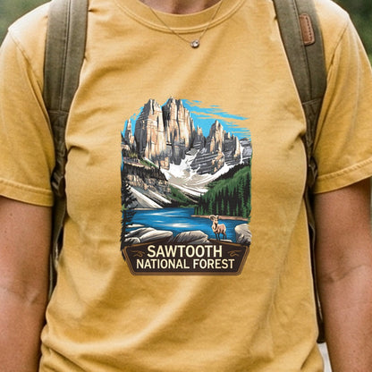 Sawtooth National Forest Cotton T-Shirt