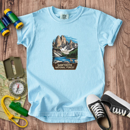 Sawtooth National Forest Kids Cotton T-Shirt