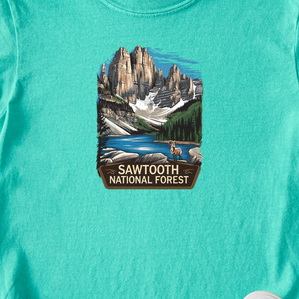Sawtooth National Forest Kids Cotton T-Shirt