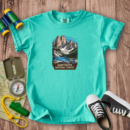Sawtooth National Forest Kids Cotton T-Shirt