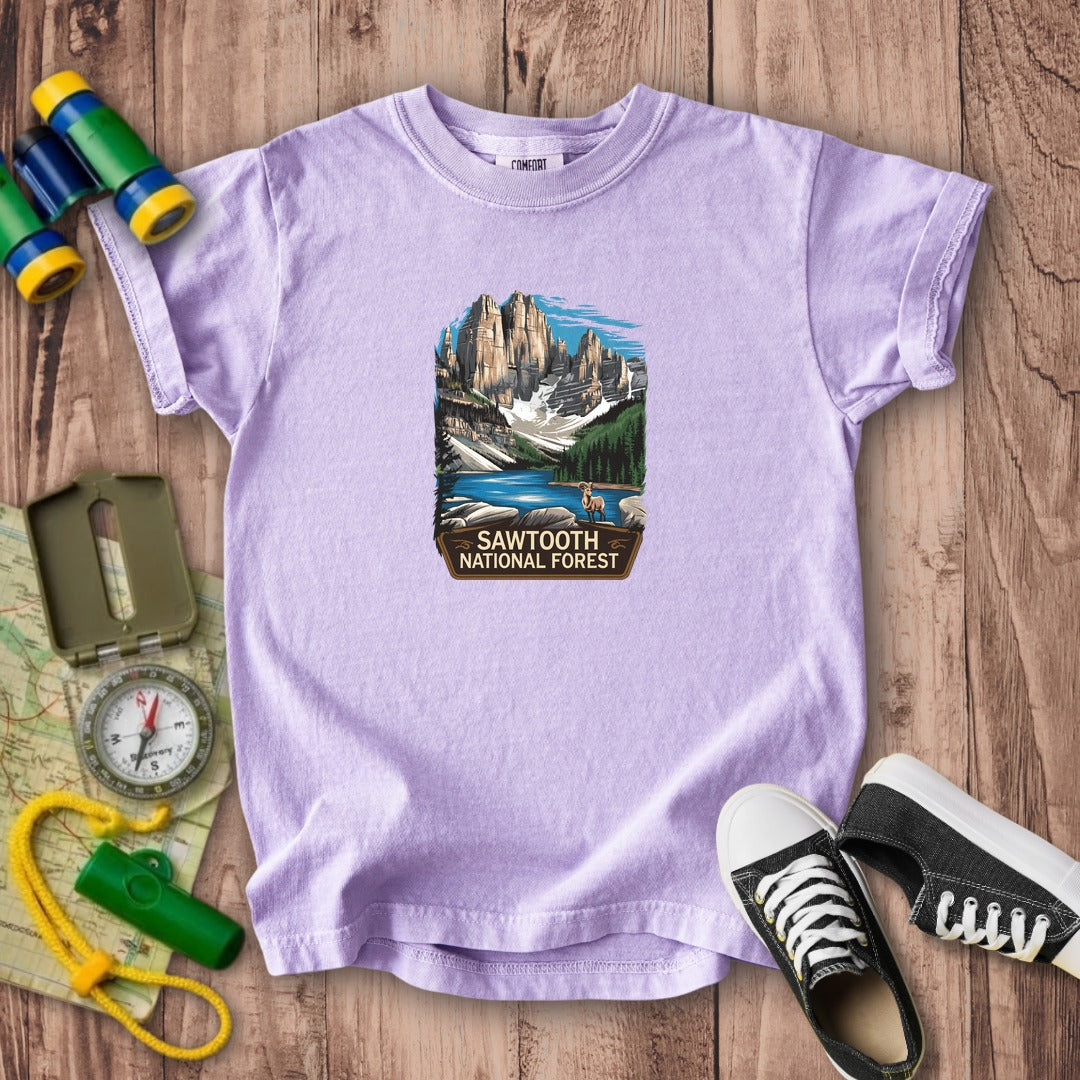 Sawtooth National Forest Kids Cotton T-Shirt