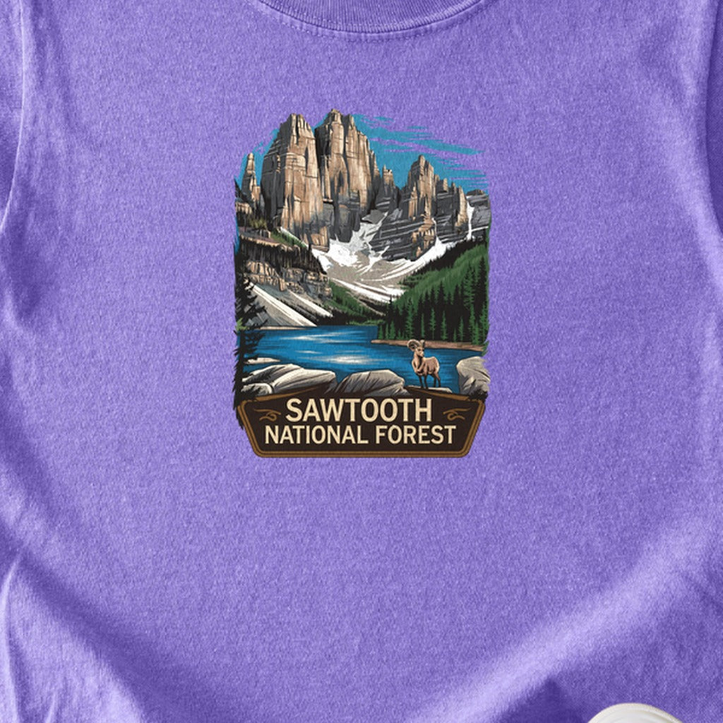 Sawtooth National Forest Kids Cotton T-Shirt