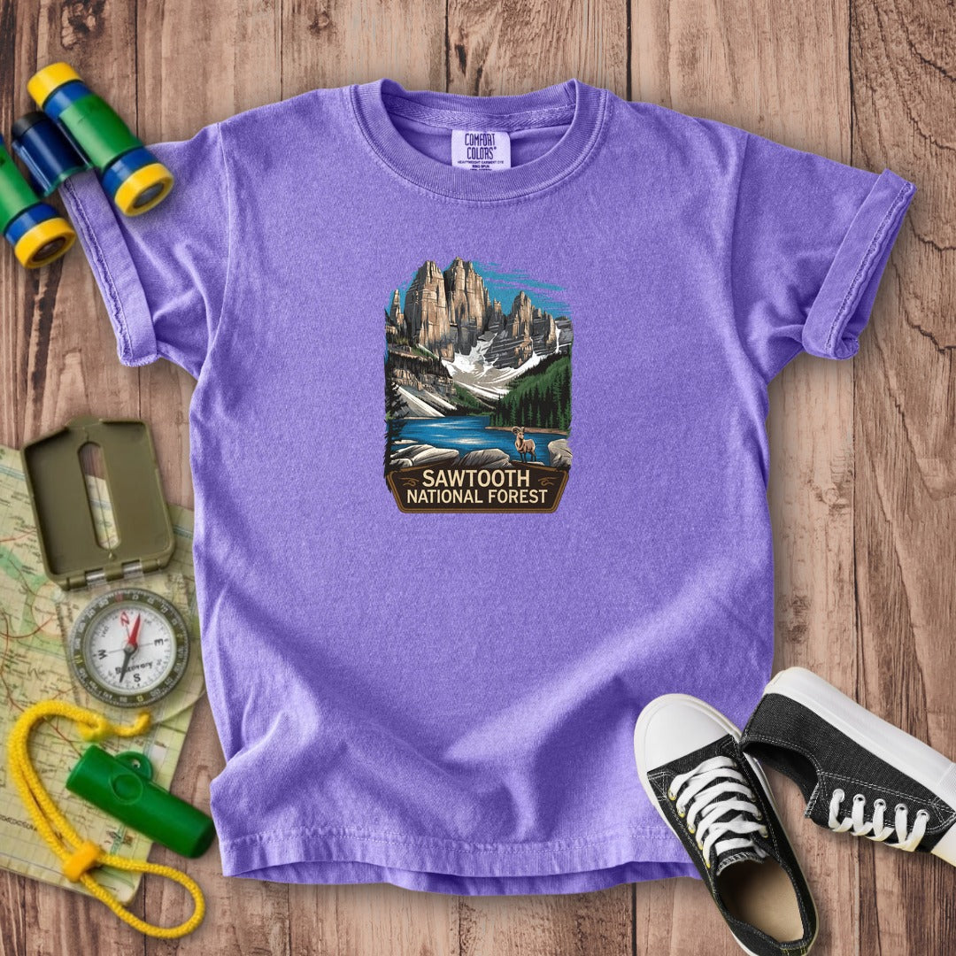 Sawtooth National Forest Kids Cotton T-Shirt