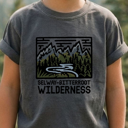 Selway-Bitterroot Wilderness Kids Cotton T-Shirt