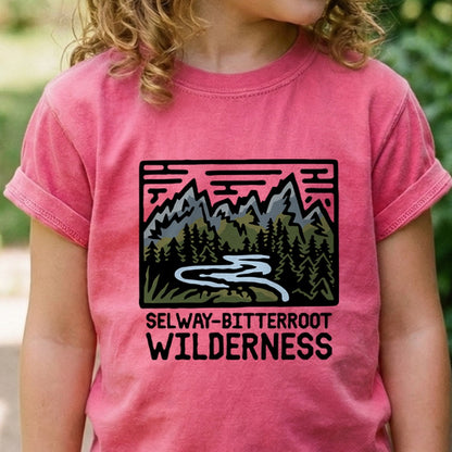 Selway-Bitterroot Wilderness Kids Cotton T-Shirt