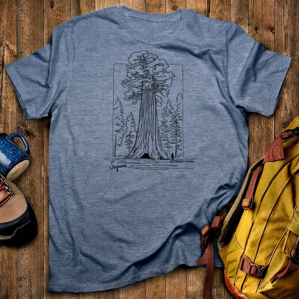 Sequoia Line Drawing T-Shirt