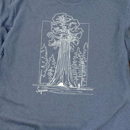 Sequoia Line Drawing Cotton Long Sleeve