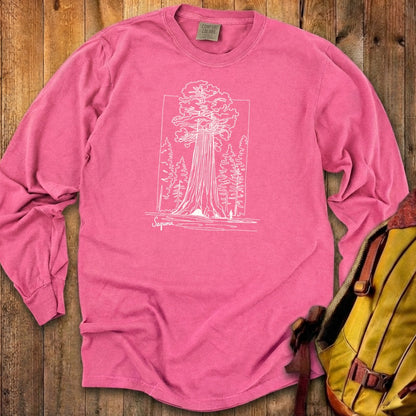 Sequoia Line Drawing Cotton Long Sleeve