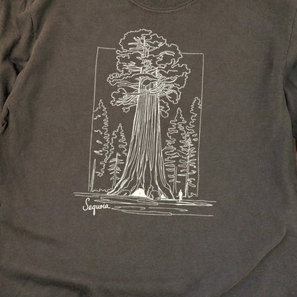 Sequoia Line Drawing Cotton Long Sleeve