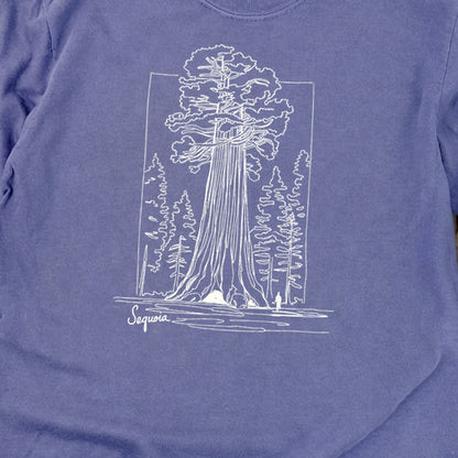 Sequoia Line Drawing Cotton Long Sleeve