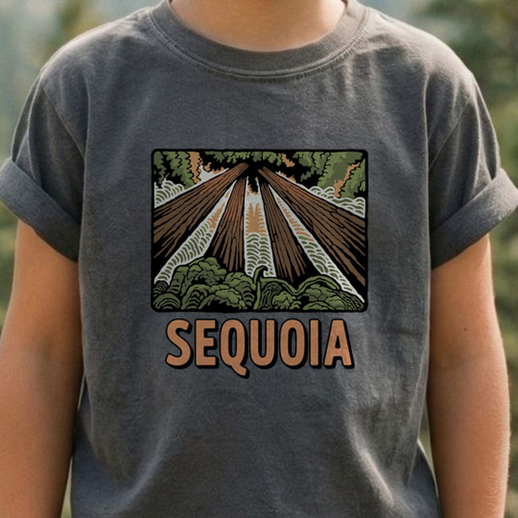 Sequoia National Park Kids Cotton T-Shirt