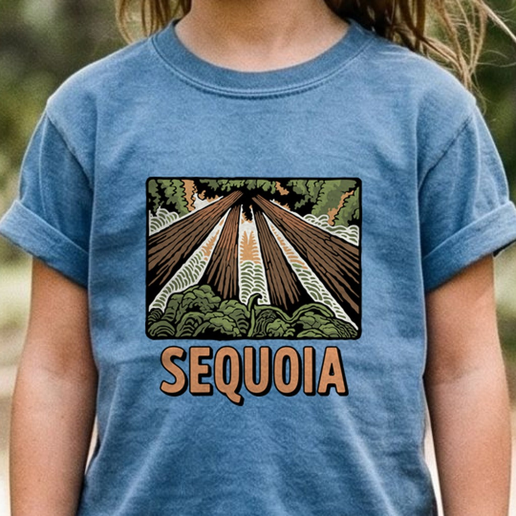 Sequoia National Park Kids Cotton T-Shirt