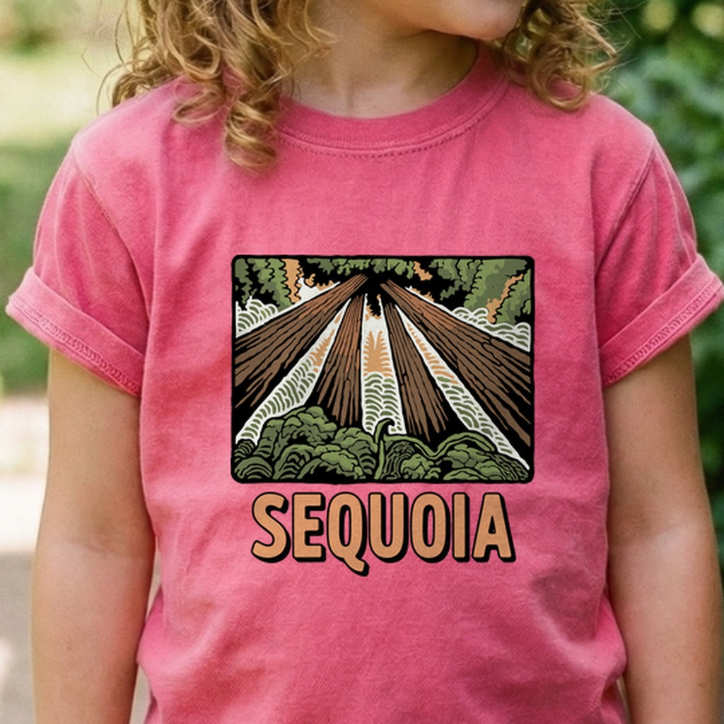 Sequoia National Park Kids Cotton T-Shirt