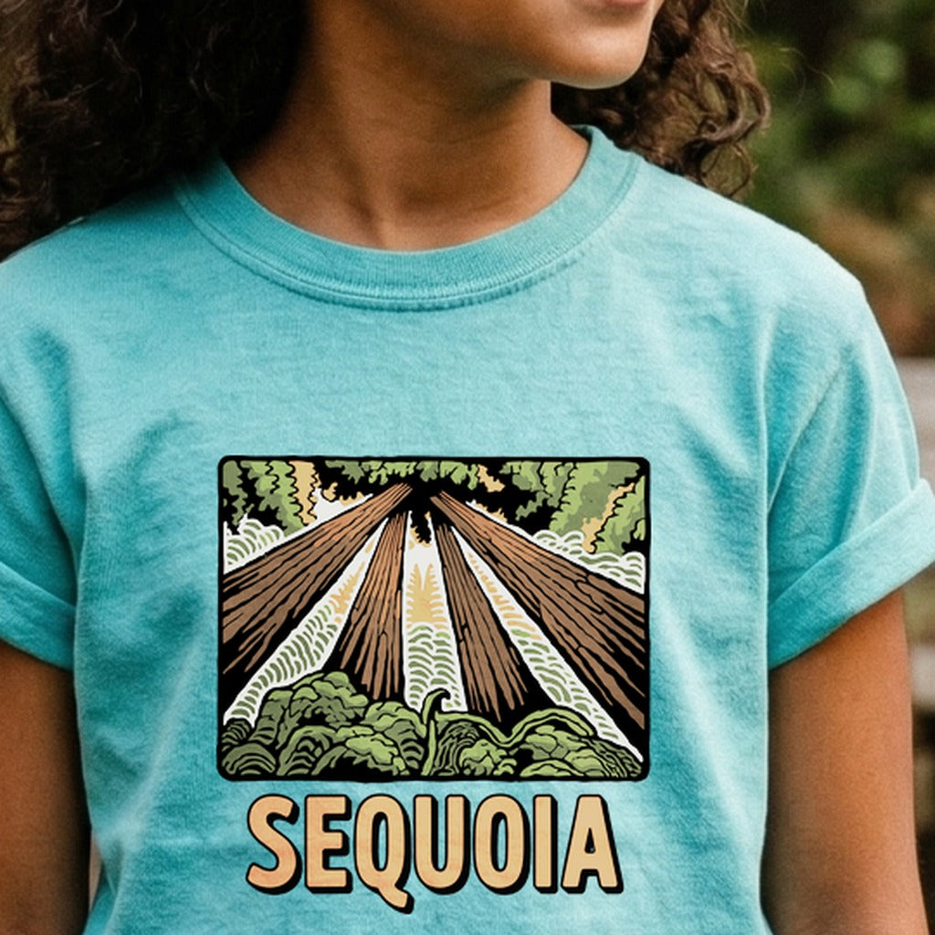 Sequoia National Park Kids Cotton T-Shirt