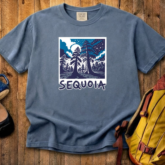 Sequoia at Night Cotton T-Shirt