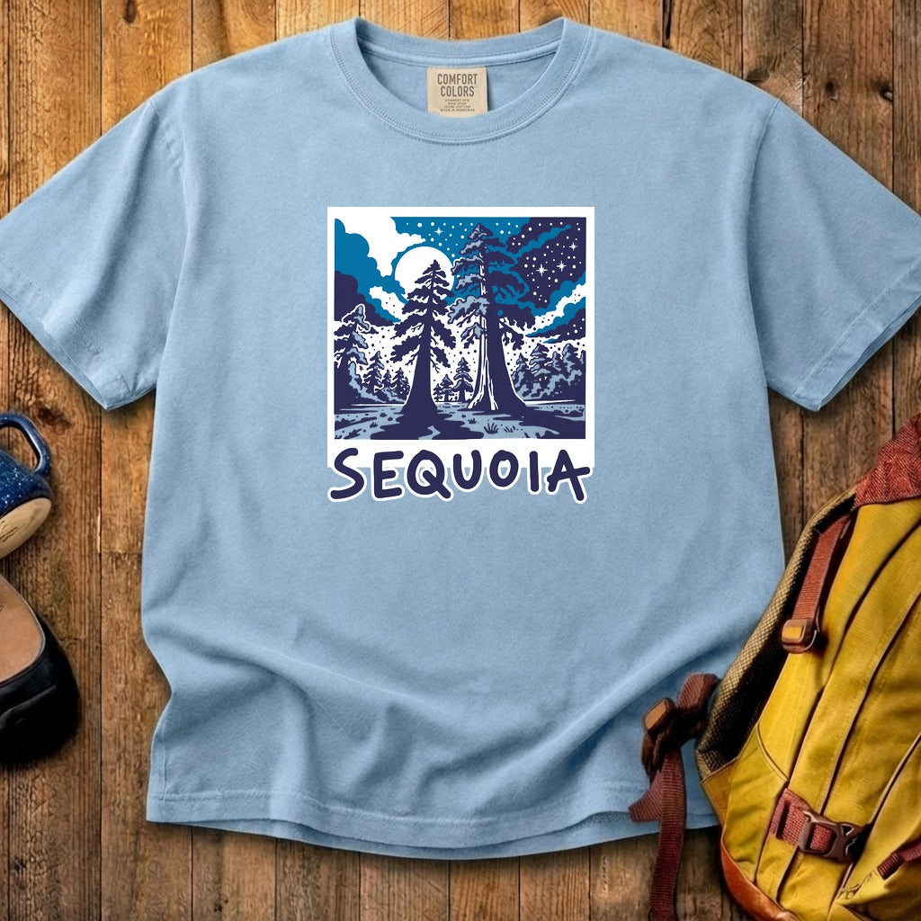 Sequoia at Night Cotton T-Shirt