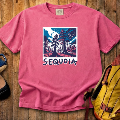 Sequoia at Night Cotton T-Shirt