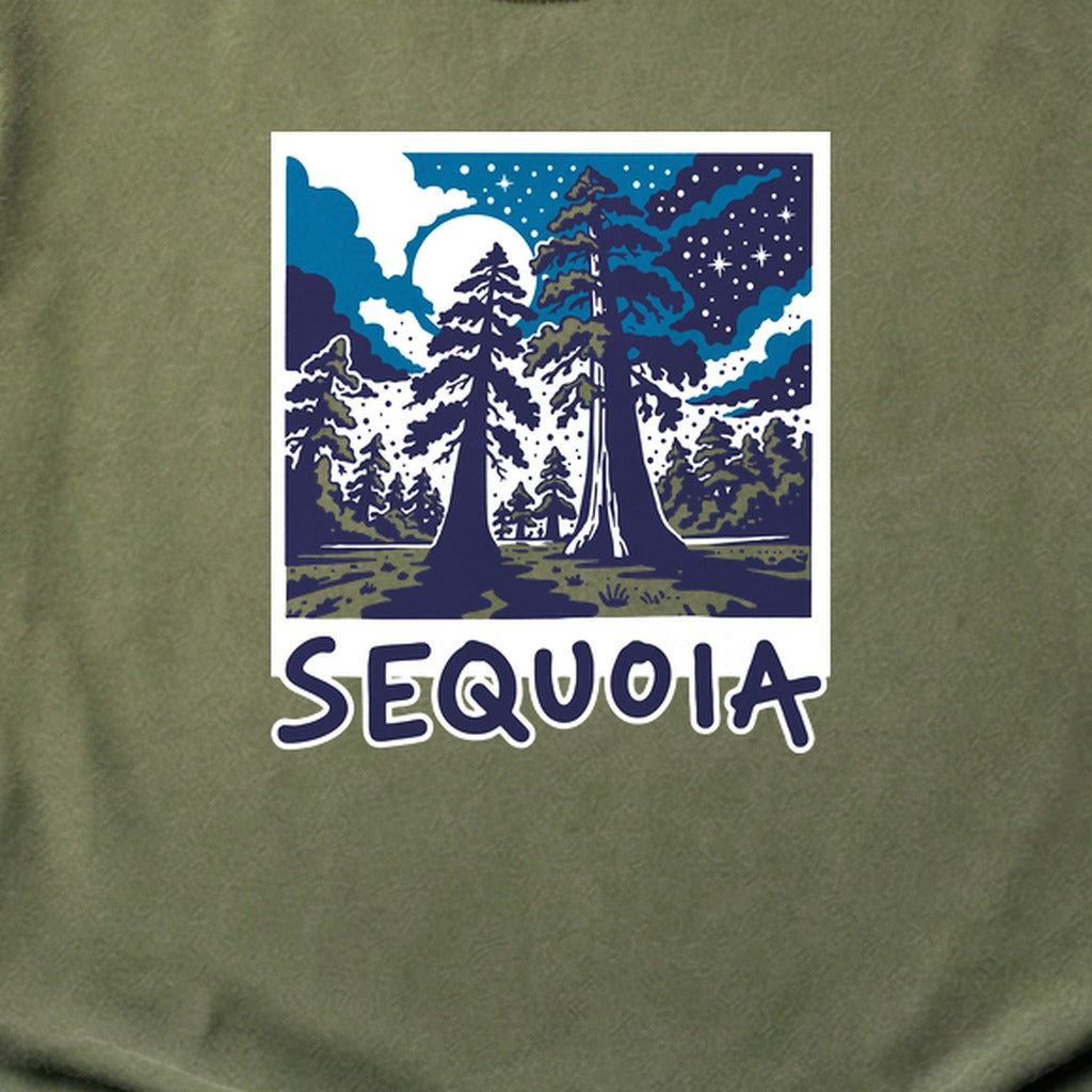 Sequoia at Night Cotton T-Shirt