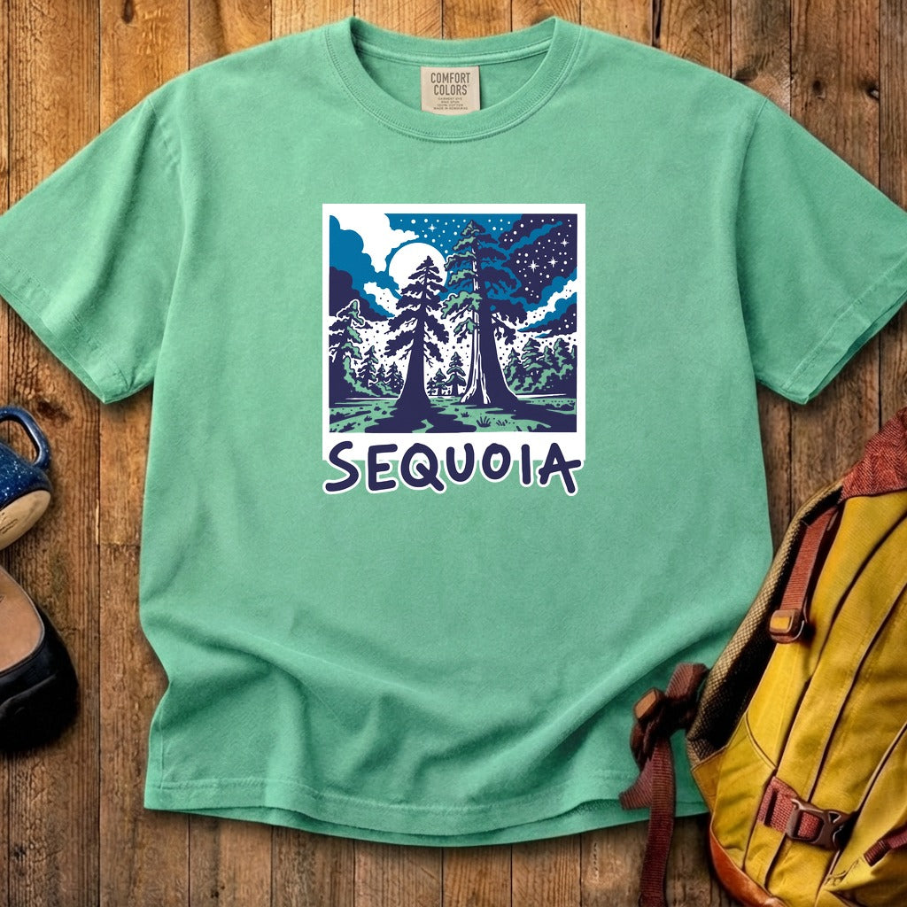Sequoia at Night Cotton T-Shirt