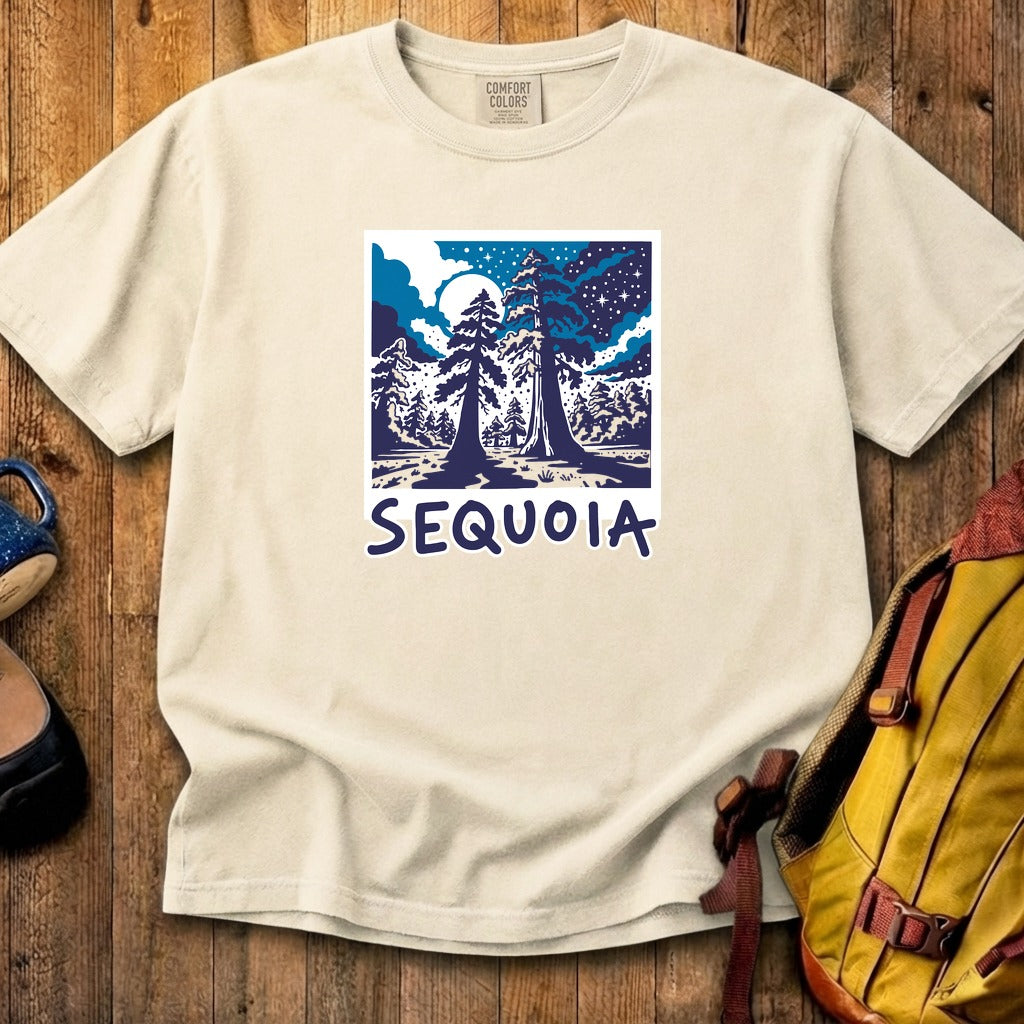 Sequoia at Night Cotton T-Shirt