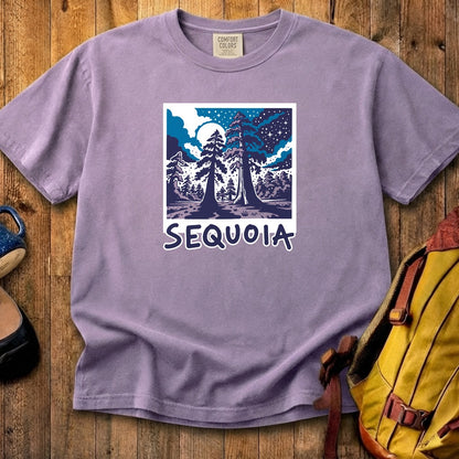 Sequoia at Night Cotton T-Shirt