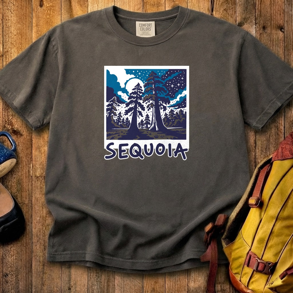 Sequoia at Night Cotton T-Shirt
