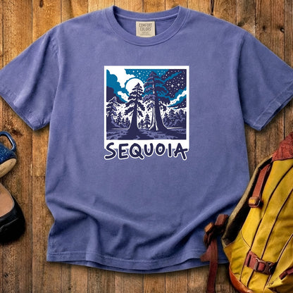 Sequoia at Night Cotton T-Shirt