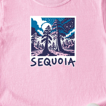 Sequoia at Night Kids Cotton T-Shirt
