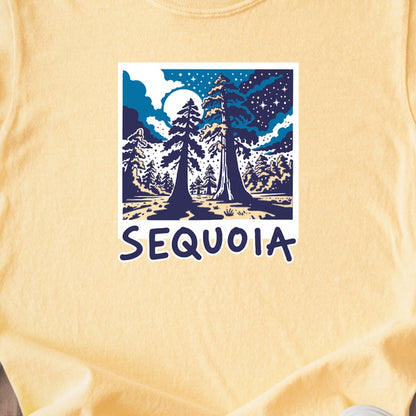 Sequoia at Night Kids Cotton T-Shirt