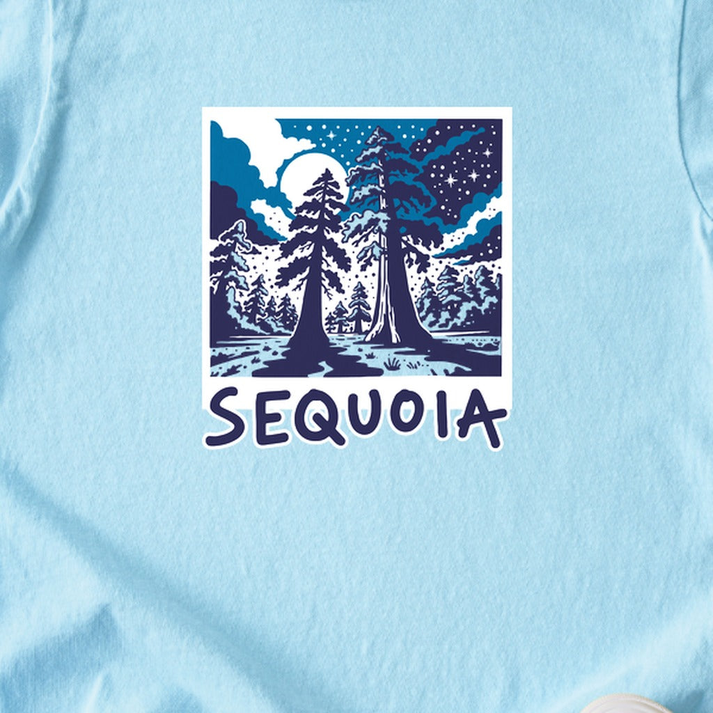 Sequoia at Night Kids Cotton T-Shirt