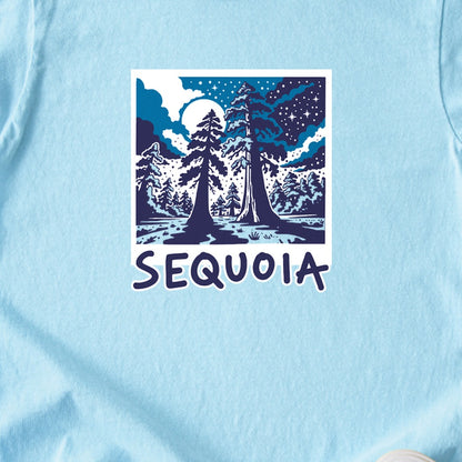 Sequoia at Night Kids Cotton T-Shirt