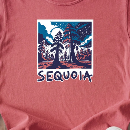 Sequoia at Night Kids Cotton T-Shirt