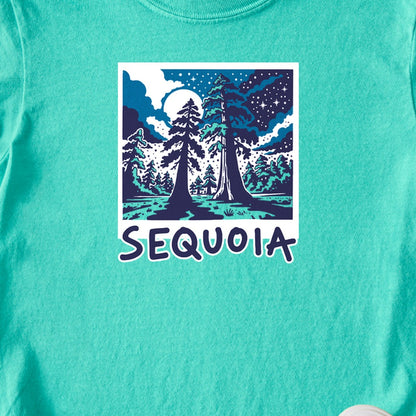 Sequoia at Night Kids Cotton T-Shirt