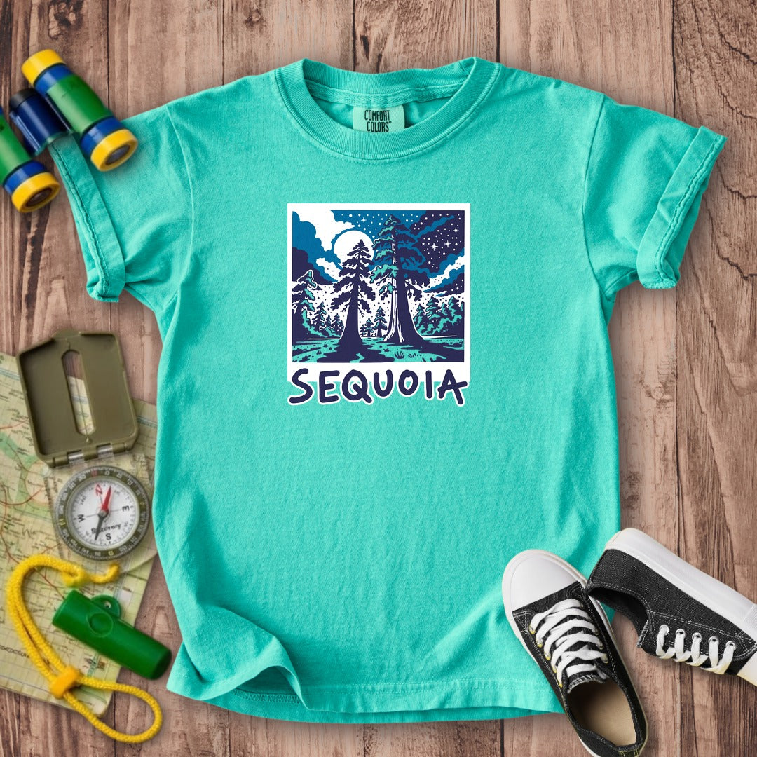 Sequoia at Night Kids Cotton T-Shirt
