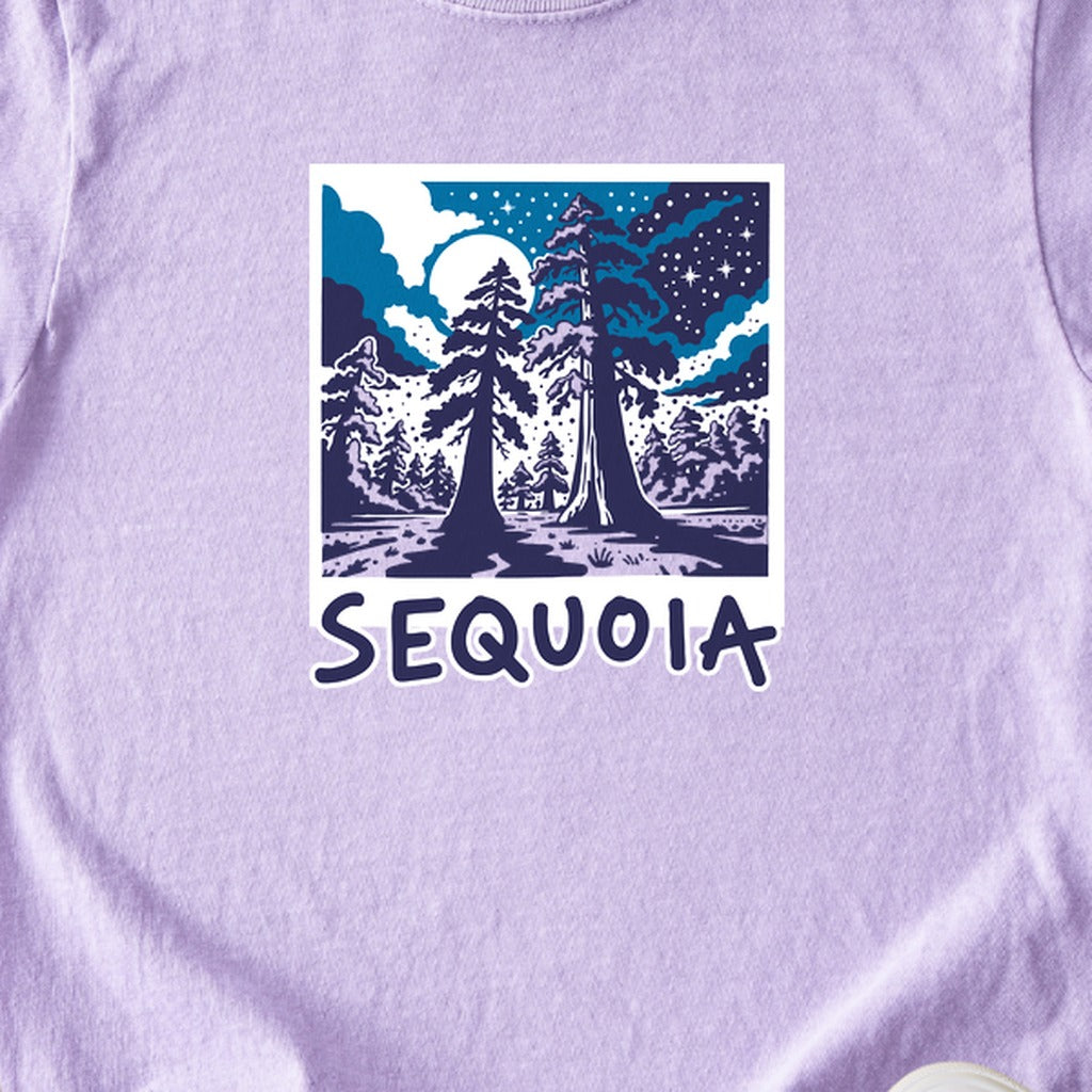 Sequoia at Night Kids Cotton T-Shirt