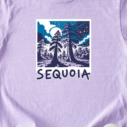 Sequoia at Night Kids Cotton T-Shirt