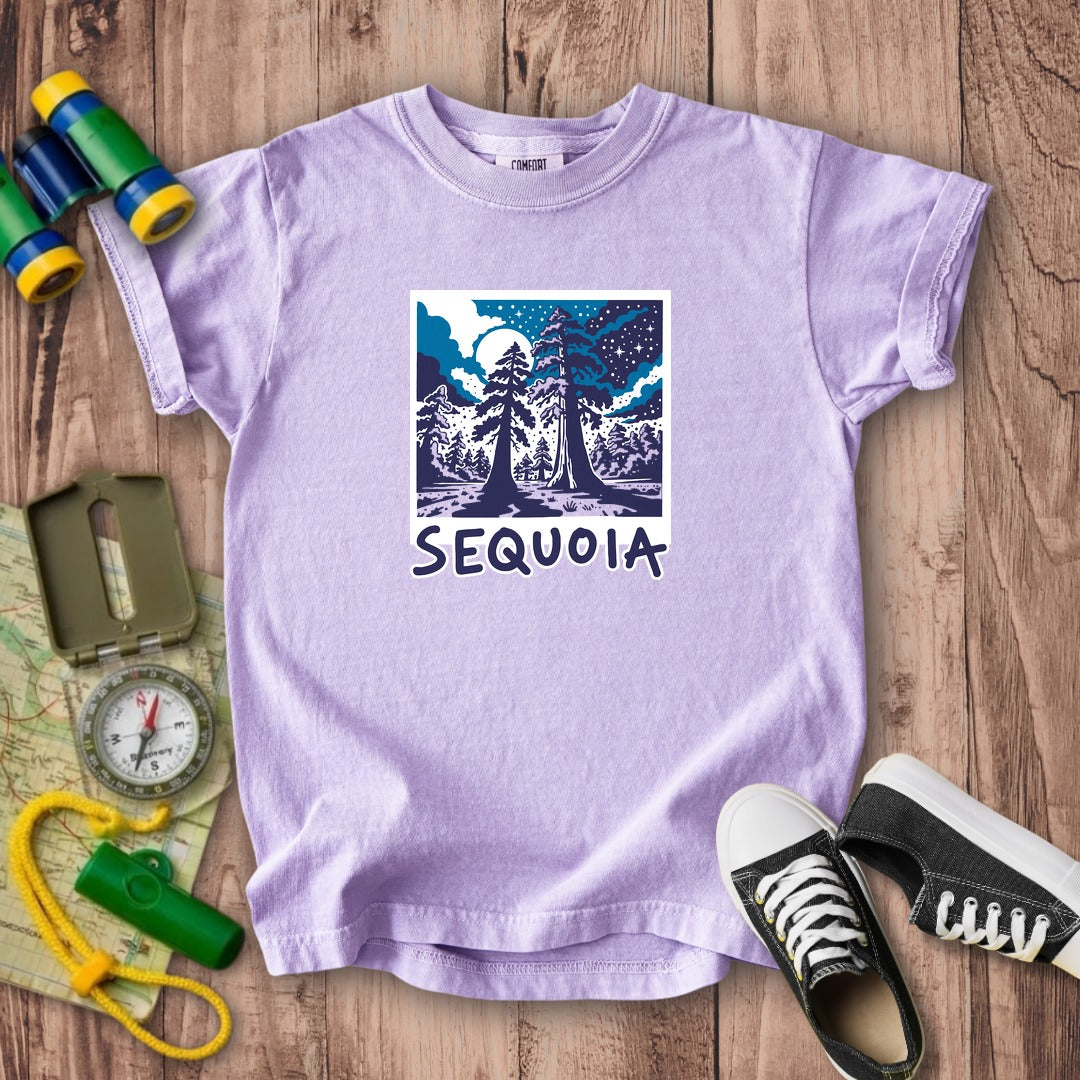 Sequoia at Night Kids Cotton T-Shirt