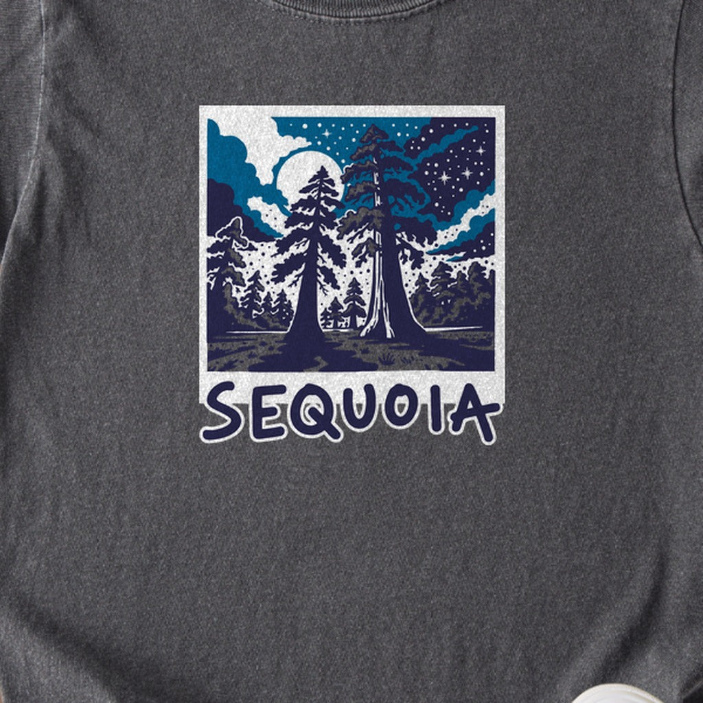 Sequoia at Night Kids Cotton T-Shirt