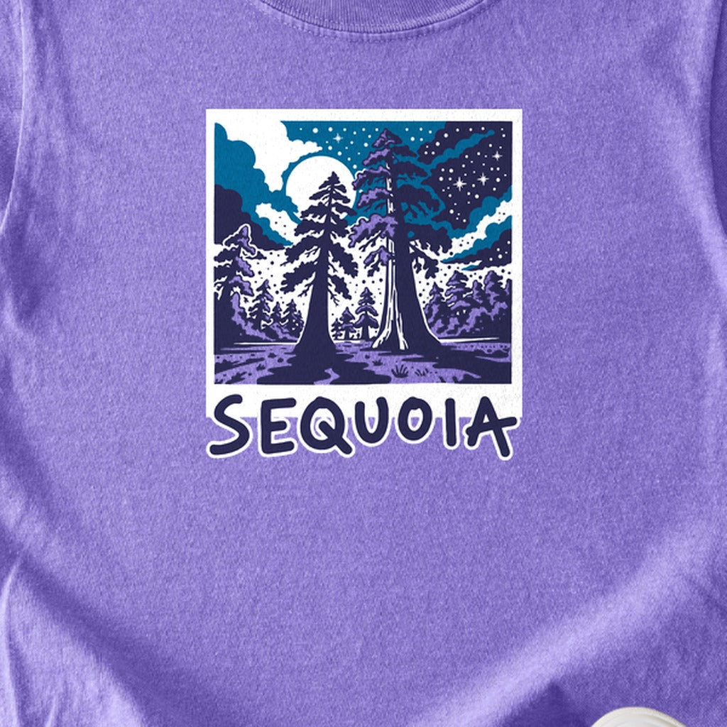 Sequoia at Night Kids Cotton T-Shirt