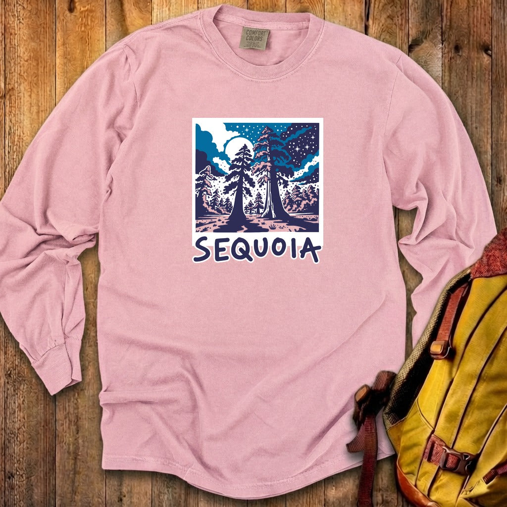 Sequoia at Night Cotton Long Sleeve