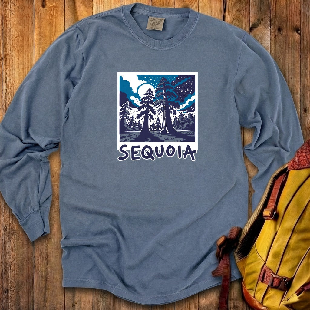 Sequoia at Night Cotton Long Sleeve