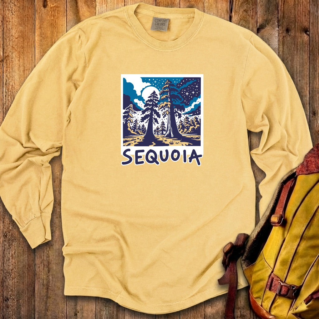 Sequoia at Night Cotton Long Sleeve