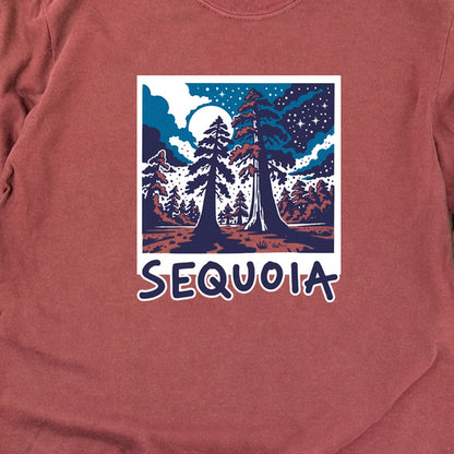 Sequoia at Night Cotton Long Sleeve