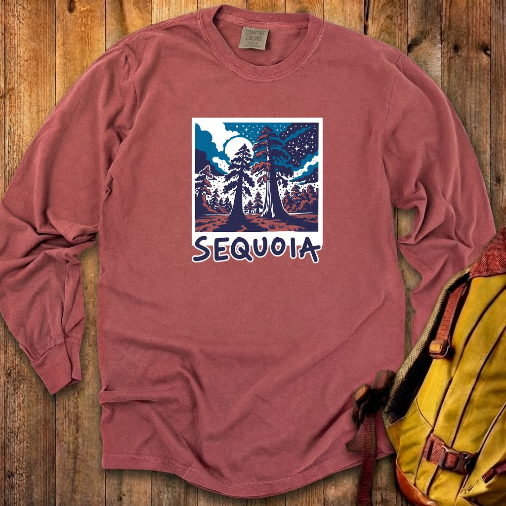Sequoia at Night Cotton Long Sleeve