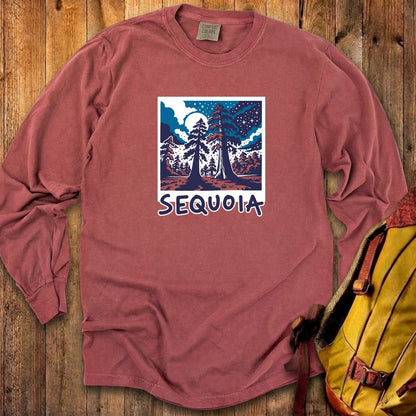 Sequoia at Night Cotton Long Sleeve