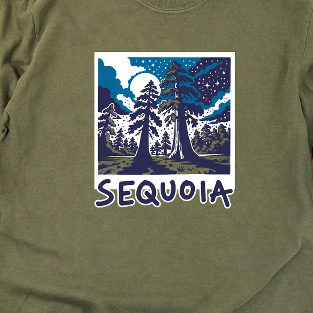 Sequoia at Night Cotton Long Sleeve