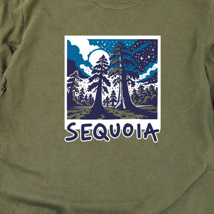 Sequoia at Night Cotton Long Sleeve