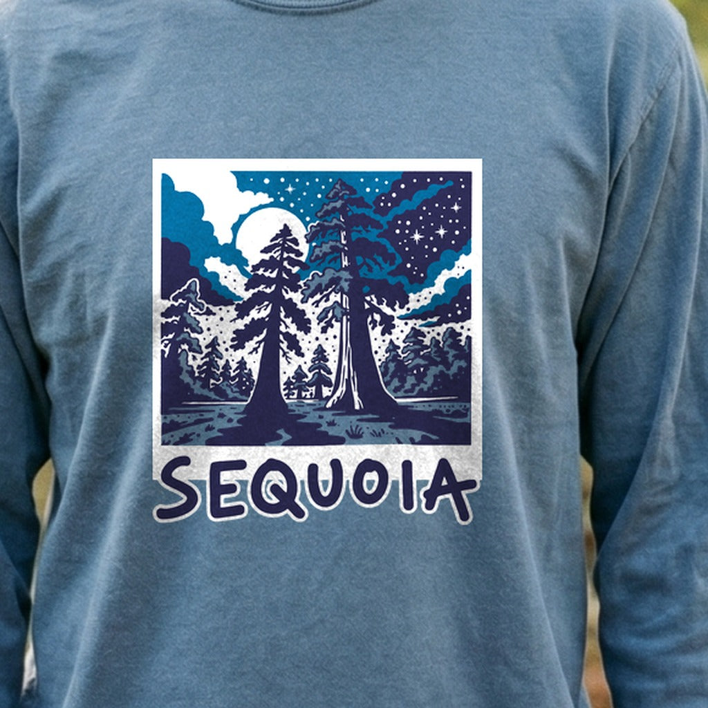 Sequoia at Night Cotton Long Sleeve