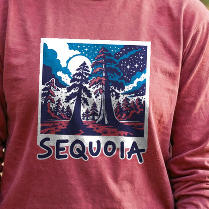 Sequoia at Night Cotton Long Sleeve